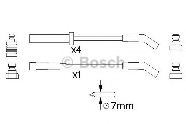 Imagine Set cablaj aprinder BOSCH 0 986 357 123