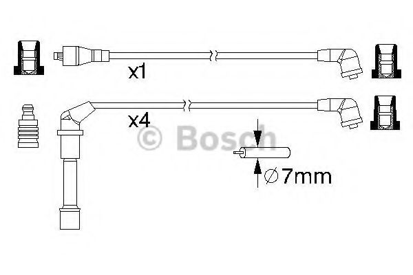 Imagine Set cablaj aprinder BOSCH 0 986 357 179