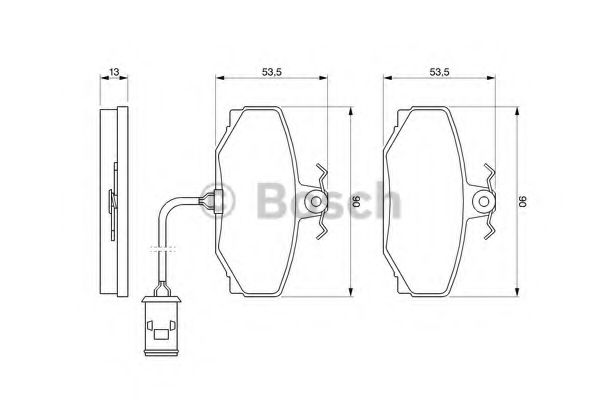 Imagine set placute frana,frana disc BOSCH 0 986 424 019