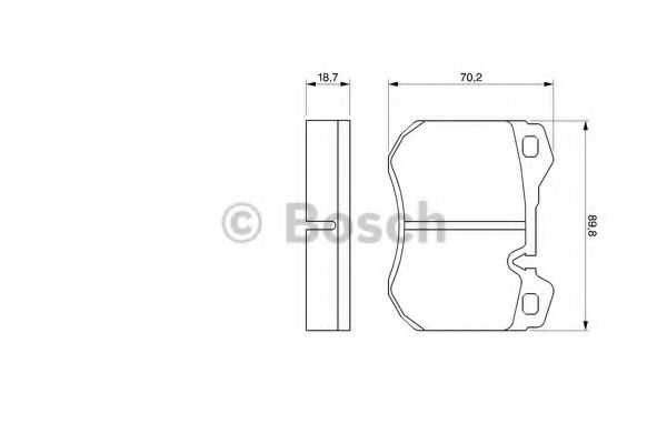 Imagine set placute frana,frana disc BOSCH 0 986 424 053