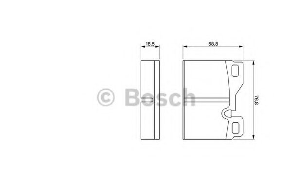 Imagine set placute frana,frana disc BOSCH 0 986 424 062