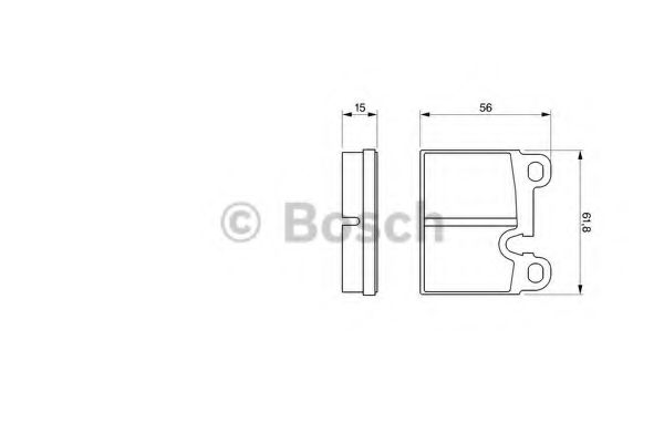 Imagine set placute frana,frana disc BOSCH 0 986 424 283