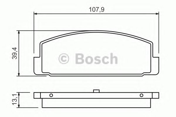 Imagine set placute frana,frana disc BOSCH 0 986 424 295