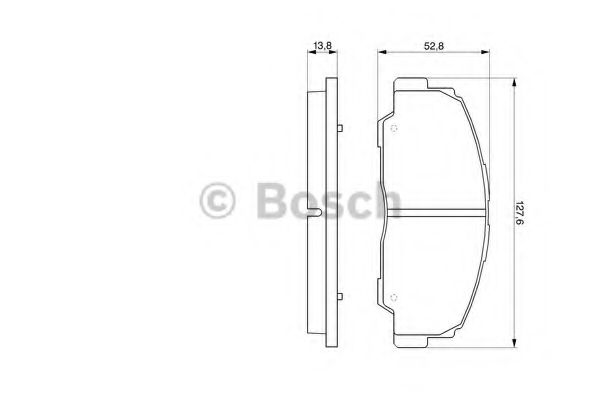 Imagine set placute frana,frana disc BOSCH 0 986 424 297