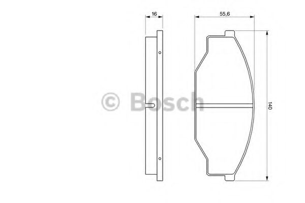 Imagine set placute frana,frana disc BOSCH 0 986 424 382