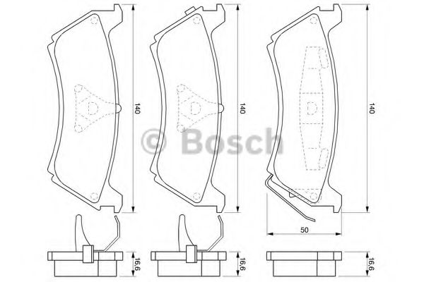 Imagine set placute frana,frana disc BOSCH 0 986 424 648