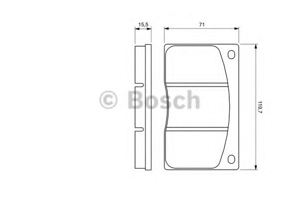 Imagine set placute frana,frana disc BOSCH 0 986 424 684