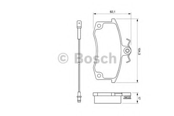 Imagine set placute frana,frana disc BOSCH 0 986 424 783