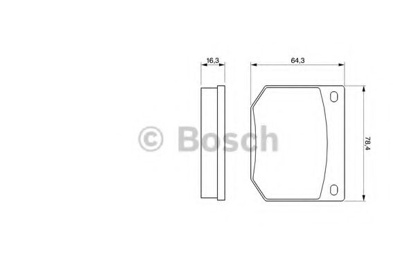 Imagine set placute frana,frana disc BOSCH 0 986 464 020