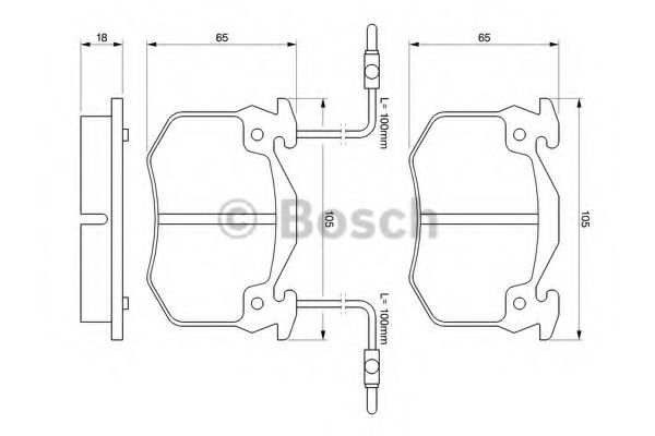 Imagine set placute frana,frana disc BOSCH 0 986 466 311