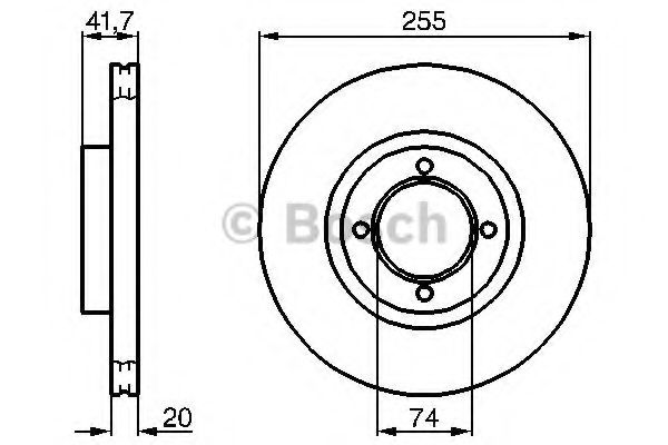 Imagine Disc frana BOSCH 0 986 478 106