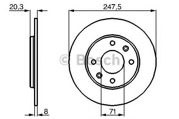 Imagine Disc frana BOSCH 0 986 478 371