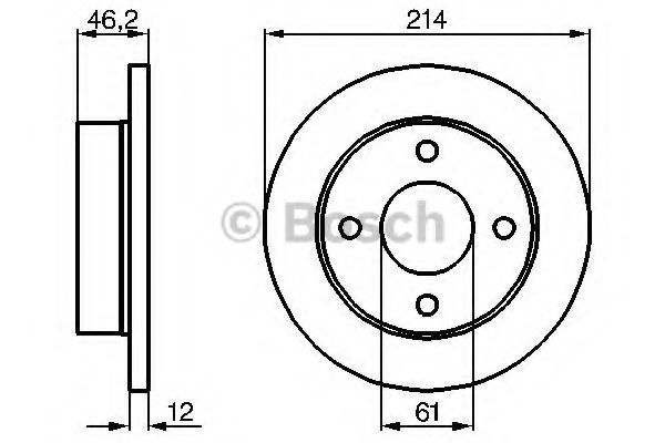 Imagine Disc frana BOSCH 0 986 478 389