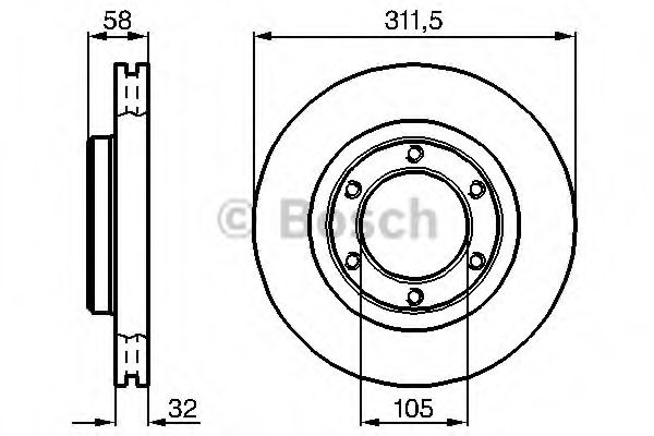 Imagine Disc frana BOSCH 0 986 478 580