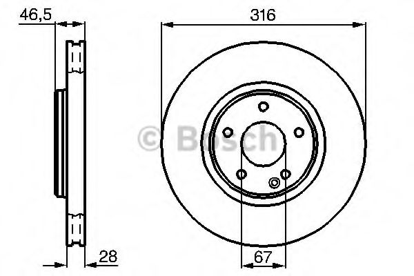 Imagine Disc frana BOSCH 0 986 478 625