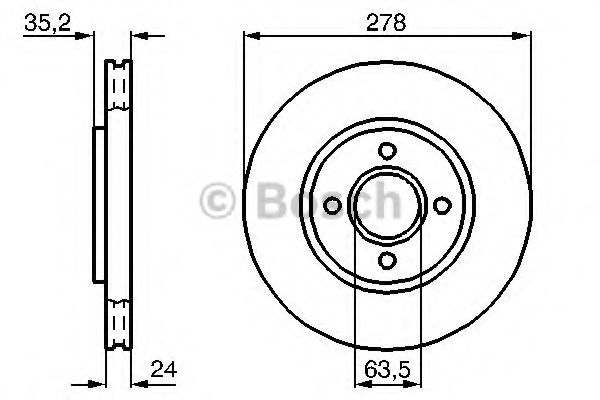 Imagine Disc frana BOSCH 0 986 478 670