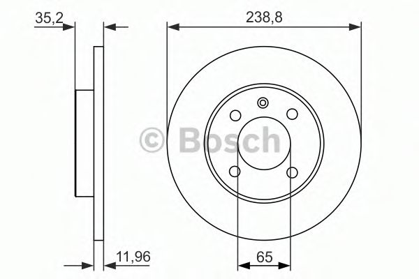 Imagine Disc frana BOSCH 0 986 479 825