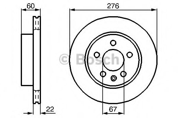 Imagine Disc frana BOSCH 0 986 479 B53