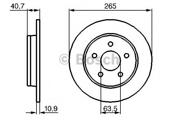 Imagine Disc frana BOSCH 0 986 479 B80