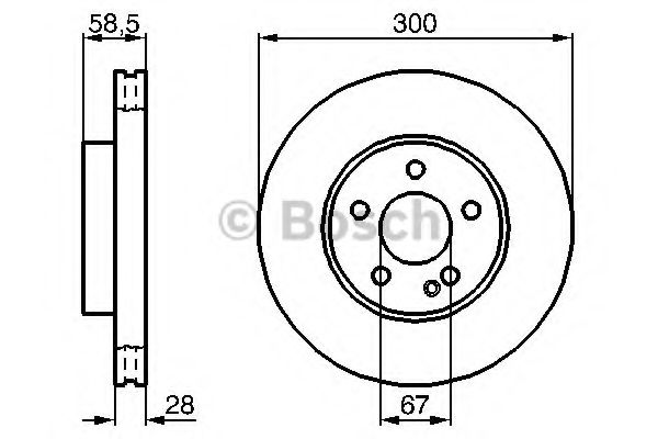 Imagine Disc frana BOSCH 0 986 479 C50