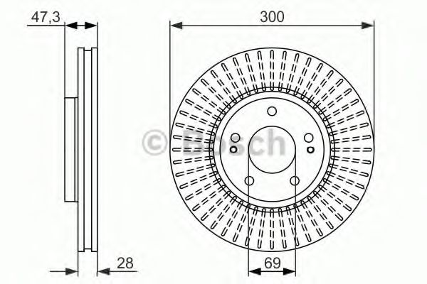 Imagine Disc frana BOSCH 0 986 479 C51