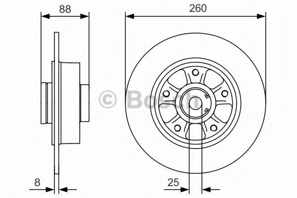 Imagine Disc frana BOSCH 0 986 479 C87