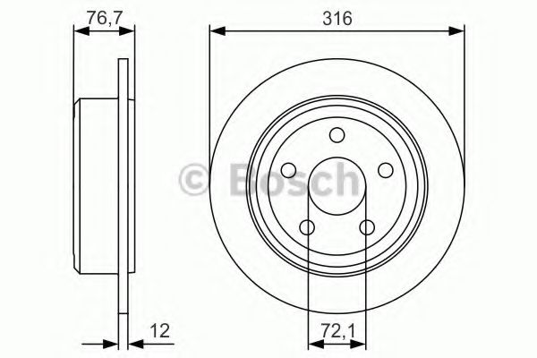 Imagine Disc frana BOSCH 0 986 479 R08