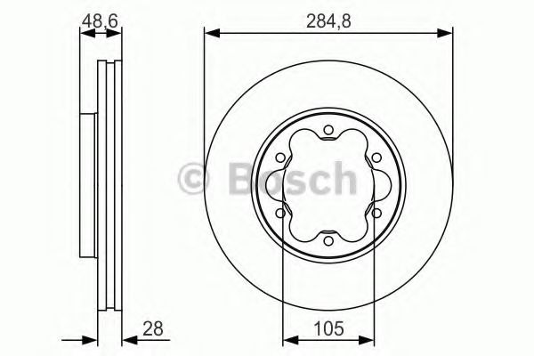 Imagine Disc frana BOSCH 0 986 479 R27