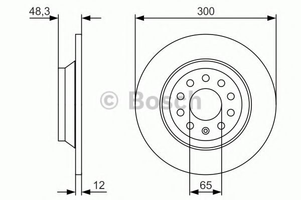 Imagine Disc frana BOSCH 0 986 479 V01