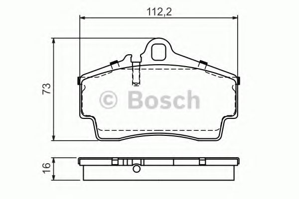 Imagine set placute frana,frana disc BOSCH 0 986 494 265