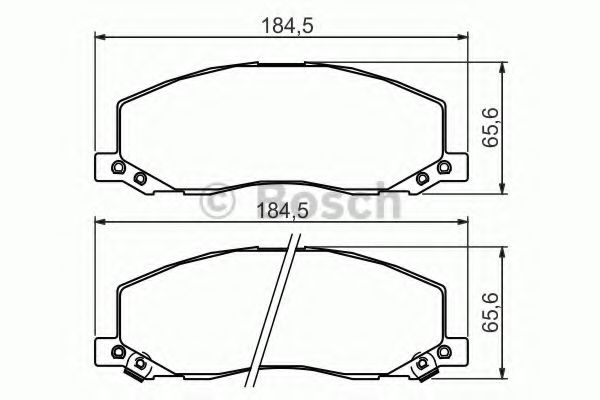 Imagine set placute frana,frana disc BOSCH 0 986 494 298