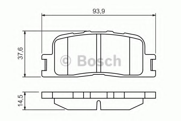 Imagine set placute frana,frana disc BOSCH 0 986 494 359