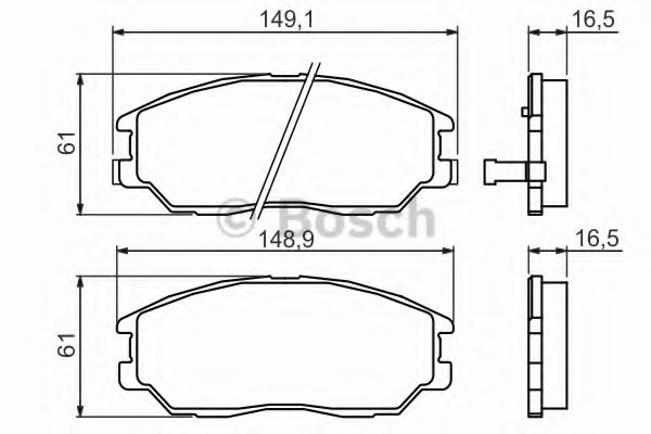 Imagine set placute frana,frana disc BOSCH 0 986 494 360