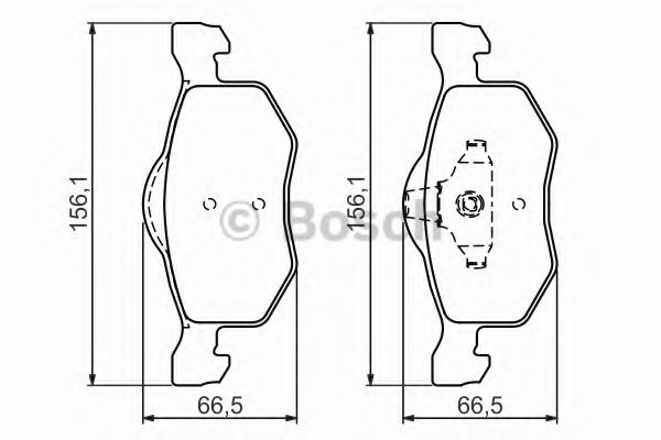 Imagine set placute frana,frana disc BOSCH 0 986 494 361