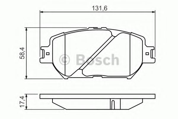 Imagine set placute frana,frana disc BOSCH 0 986 494 418