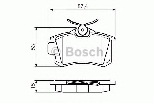 Imagine set placute frana,frana disc BOSCH 0 986 494 520