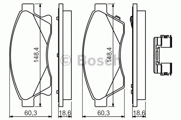 Imagine set placute frana,frana disc BOSCH 0 986 494 644