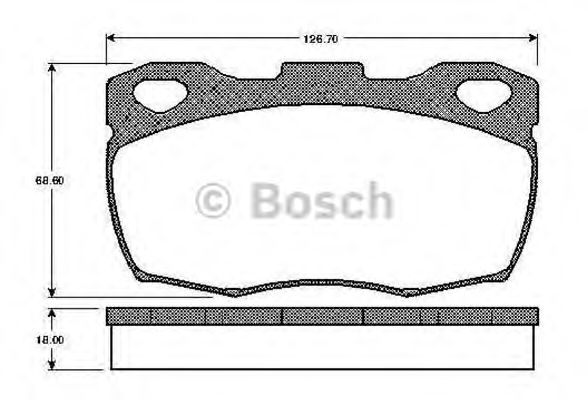 Imagine set placute frana,frana disc BOSCH 0 986 TB2 148