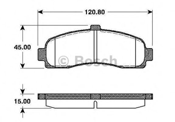 Imagine set placute frana,frana disc BOSCH 0 986 TB2 239