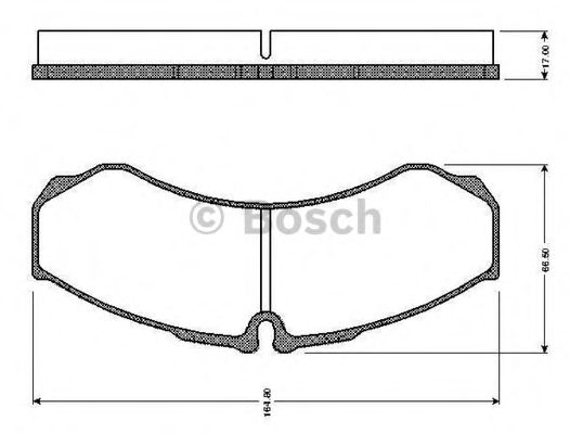 Imagine set placute frana,frana disc BOSCH 0 986 TB2 325