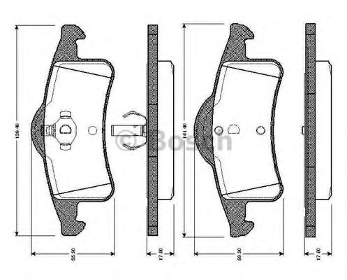 Imagine set placute frana,frana disc BOSCH 0 986 TB2 373