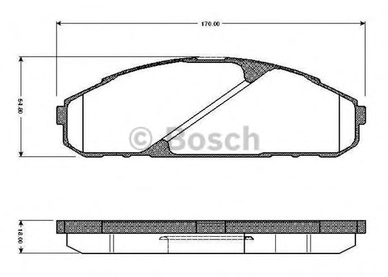 Imagine set placute frana,frana disc BOSCH 0 986 TB2 717