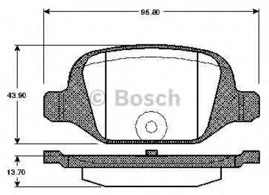 Imagine set placute frana,frana disc BOSCH 0 986 TB2 796