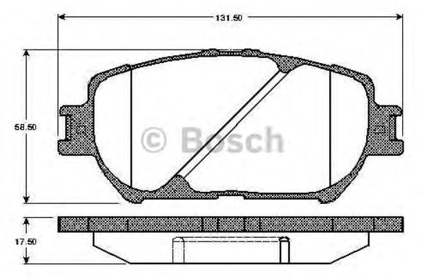 Imagine set placute frana,frana disc BOSCH 0 986 TB2 843