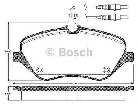 Imagine set placute frana,frana disc BOSCH 0 986 TB2 880