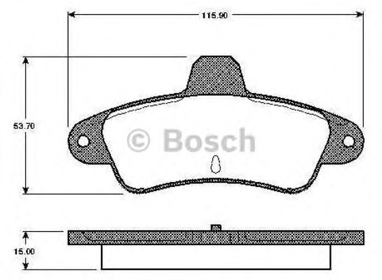 Imagine set placute frana,frana disc BOSCH 0 986 TB2 911