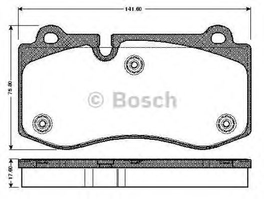 Imagine set placute frana,frana disc BOSCH 0 986 TB2 932