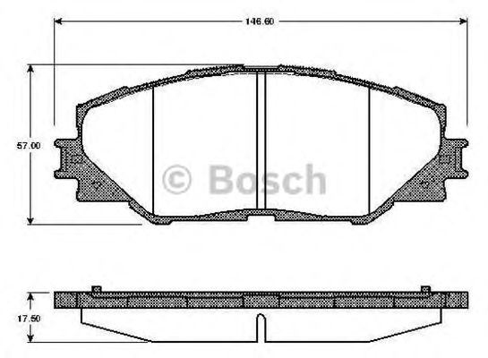 Imagine set placute frana,frana disc BOSCH 0 986 TB2 942