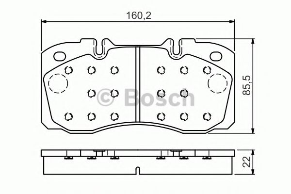 Imagine set placute frana,frana disc BOSCH 0 986 TB3 167