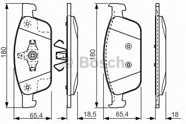 Imagine set placute frana,frana disc BOSCH 0 986 TB3 207